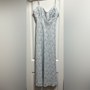 Princess Polly Blue Floral Midi Dress